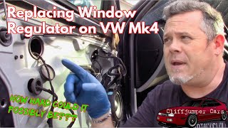 Replacing MK4 VW Jetta Window Regulator