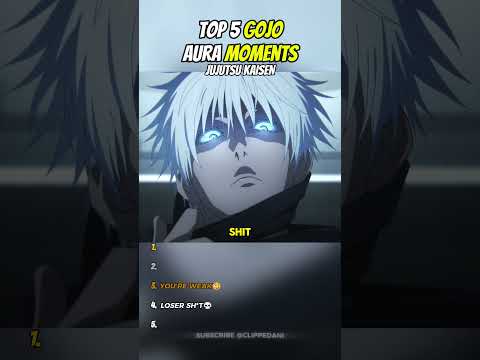 Top 5 GOJO Aura Moments | Jujutsu Kaisen🥵