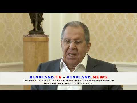 Lawrow zum Jubiläum der Leiterin der Föderalen Medizinisch Biologischen Agentur Russlands