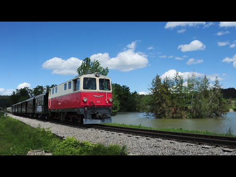 Waldviertelbahn NÖVOG V5 ehemalig 2095.05 von Gmünd nach Groß Gerungs und retour 28. 5. 2022