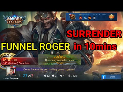 FUNNEL ROGER (Ang Lakas pala neto) | Sleeping META | Mobile Legends | Dongsplay TV