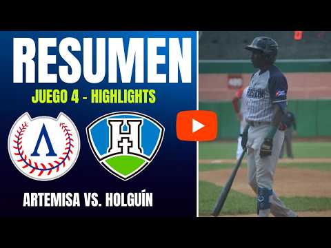 🔴 Artemisa vs. Holguín | Resumen Juego 4 | IV Liga Élite del Béisbol Cubano