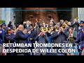 Emotivo funeral de Willie Colón: trombonistas lo despiden con "La Murga" en Nueva York