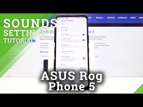 How to Find Sound Settings on ASUS ROG PHONE 5?