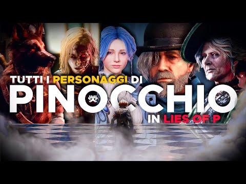 The ICEBERG of the CHARACTERS of LIES OF P in PINOCCHIO