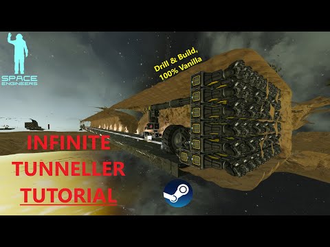 Simple INFINITE Tunneller Tutorial - Space Engineers