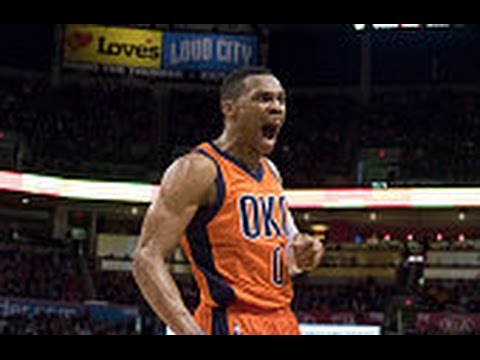 Russell Westbrook Throws it Off Rodney Hood's Back and Beats the Buzzer