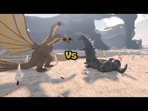 Showa Gojira & Minilla Vs. Showa Ghidorah || Ku Movie || Roblox Kaiju Universe