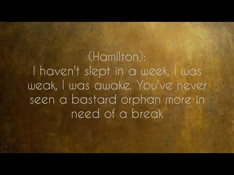 Say No To This - Hamilton (lyric video)