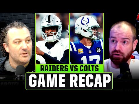 Raiders vs Colts FULL Reactions + Review