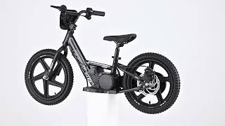 Elektrische loopfiets voor kinderen RIRIBIKE RTX6 24V (16"), zwart, lithiumaccu, 250 W motor, schijf