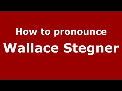 How to pronounce Wallace Stegner (American English/US) - PronounceNames.com
