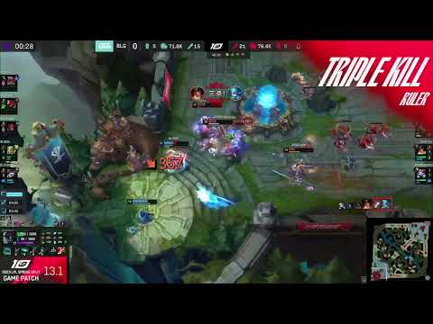 RULER DEBUT IN LPL (JDG vs BLG)