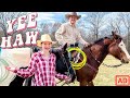 Cowgirl Addy Tries Western Riding !!