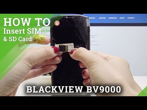 How to Insert SIM & SD in BLACKVIEW BV9000 - Install SIM & SD Card