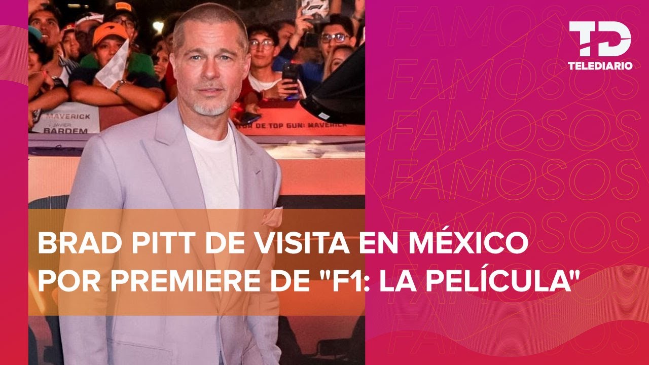 Brad Pitt convive con fans en CdMx durante el estreno de F1
