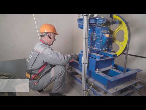 Процесс монтажа лифта специалистами компании Корона-лифт