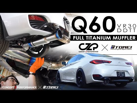 Concept Z Performance Infiniti Q60 VR30DDTT 6MT TOMEI Expreme Ti Full Titanium Muffler