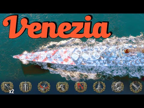 3rd Highest Venezia Damage on NA - World of Warships