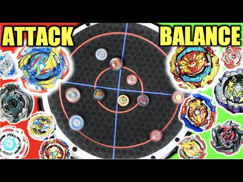 ALL ATTACK BEYBLADES vs ALL BALANCE BEYBLADES