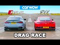 Audi RS5 vs Porsche 911: DRAG RACE *so VERY close*