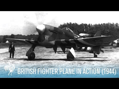 British RAF Hawker Tempest Fighter Plane in Action (1944) | British Pathé