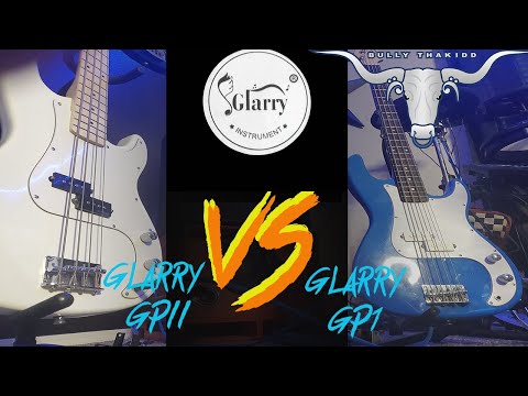 Glarry GP Ⅱ Upgrade Electric Bass Guitar White image 8