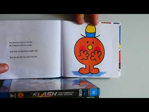 MISTER CHEERFUL mister men children's book by Roger Hargreaves read by Aaron Kreltszheim not Disney.