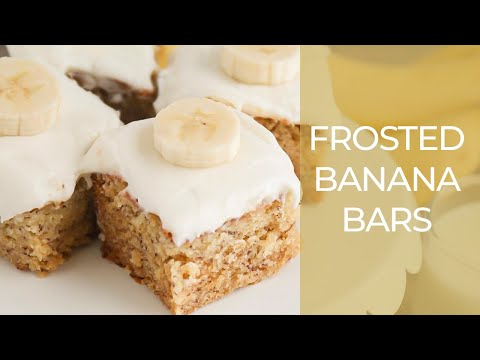 Frosted Banana Bars Recipe