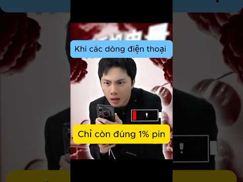 Các dòng điện thoại khi chỉ còn 1% pin sẽ thế nào😂 #reviewcongnghe #smartphone #iphone #haihuoc