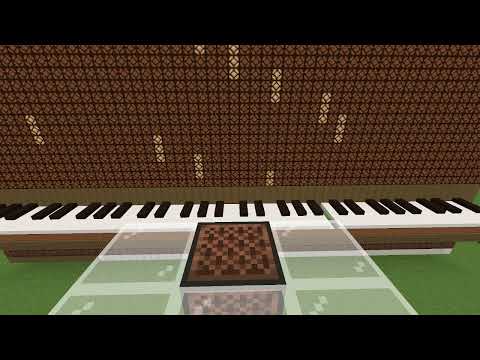 Für Elise 1st Movement on Minecraft Note Block Player Piano (no commands no mods)
