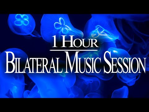1 HR Bilateral Music Therapy 🎧 Relieve Stress, Anxiety, PTSD, Nervousness - Brainspotting, Meditate