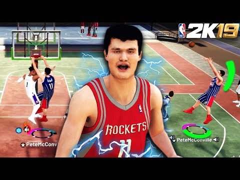 7'6" YAO MING TAKES OVER THE PARK!! BEST CENTER BUILD CAN'T BE STOPPED! (NBA 2K19 MyPark) Video