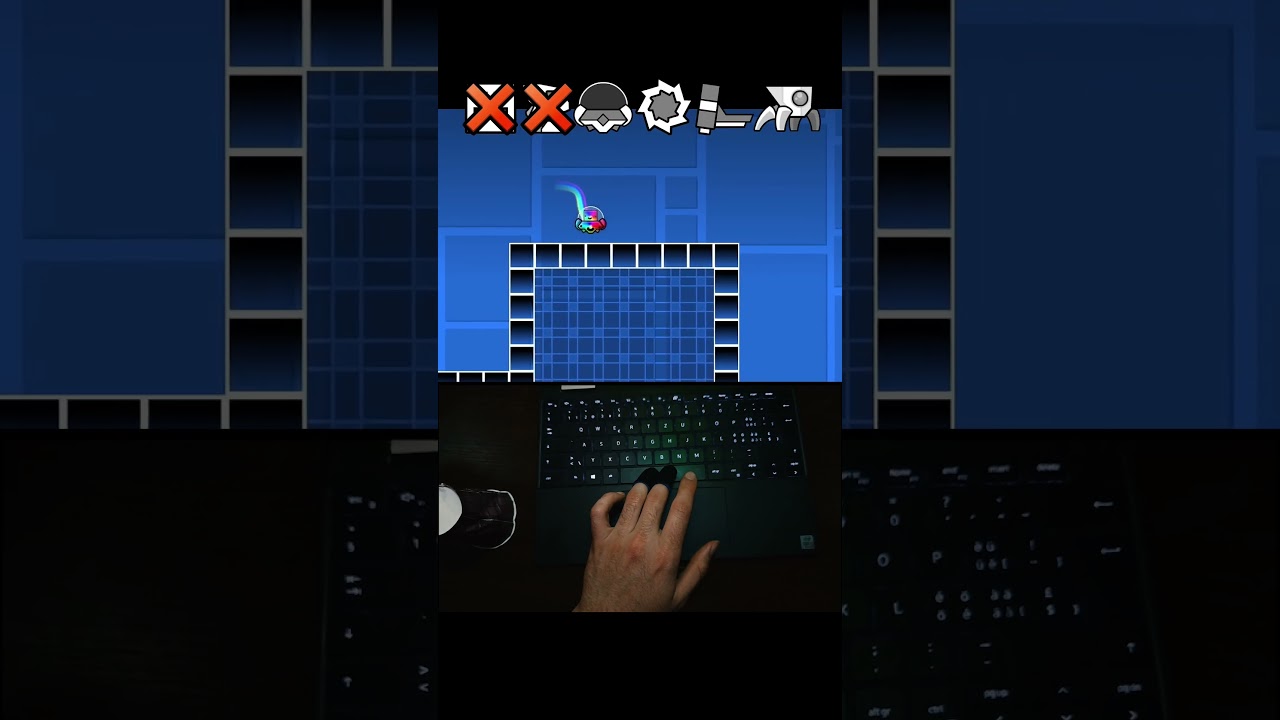 Geometry Dash vs Height Stairs!!#shorts