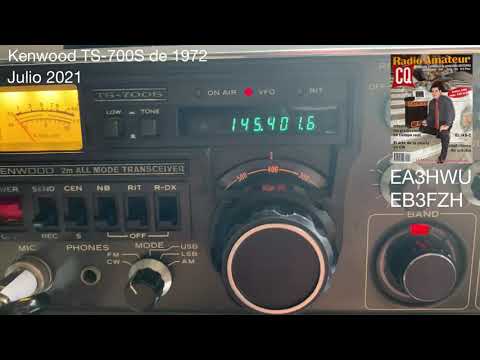 EA3HWU Kenwood TS-700S recuperada de 1972 VHF – todo modo.