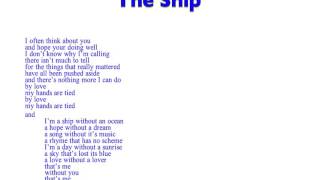 Tom Scullin Lyrics (Music Lost):  "The Ship"