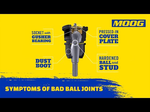 Part of a video titled Symptoms of Bad Ball Joints | MOOG Parts - YouTube