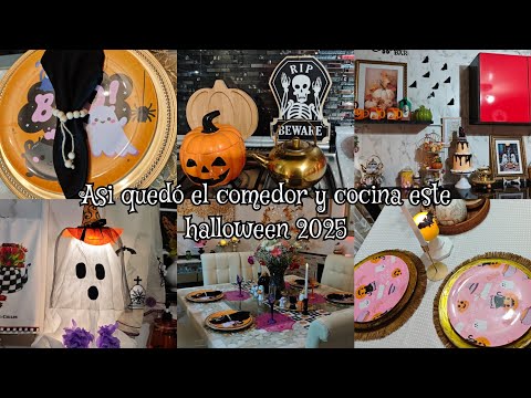 Así quedó el comedor y cocina este halloween 2025🎃👻