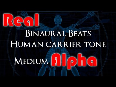 🎧 Real Binaural Beats | Human carrier tone 110Hz - Medium Alpha 10.5Hz