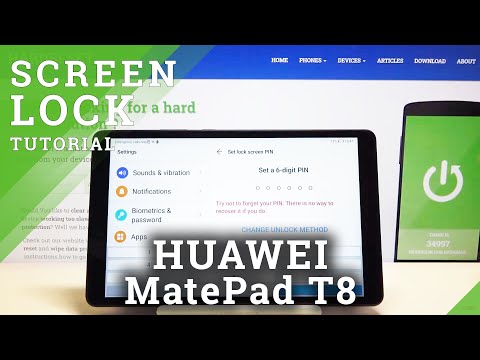 How to Change Lock Method in HUAWEI MatePad T8 – Screen Lock
