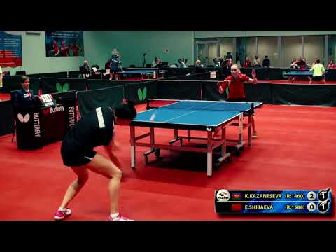 2.KAZANTSEVA - SHIBAEVA RUSSIAN Championship table tennis настольный теннис