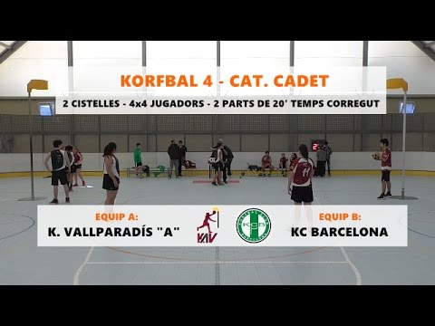 KORFBAL 4 CADET: VALLPA A - KCB (3/des/2016) - Fed. Cat. Korfbal