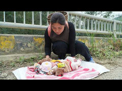 A single mother helped a newborn baby who had been abandoned by its parents in -5°C weather.