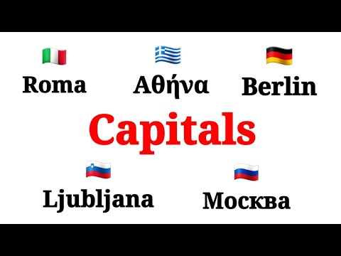 European capitals - in many languages
