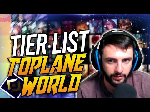 TIER LIST TOPLANE POUR LES WORLDS PATCH 11.19 - ft. Draptix Challenger toplaner