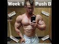 Massing Up Series: PUSH TRAINING Week 1 Mesocycle 1