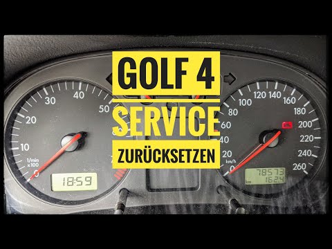 Reset the service on a Golf 4