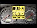 Reset The Service On A Golf 4