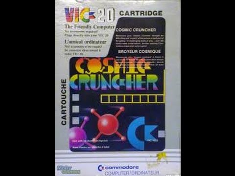 COSMIC CRUNCHER VIC20 1981 COMMODORE VIC-20 NOSTALGIA CLASSIC RETRO VIDEO GAME