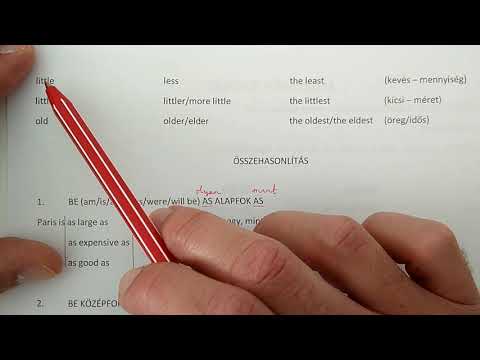 Melléknév fokozás